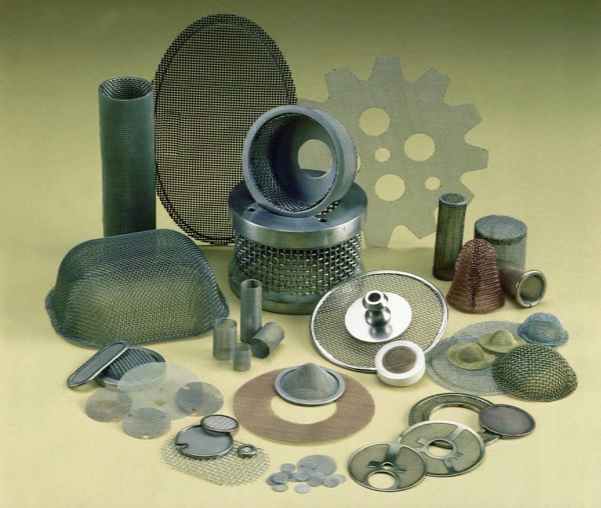 Industrial pressed components made from Locker wire cloth