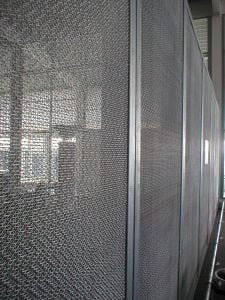 Wire mesh used for guarding at airport security