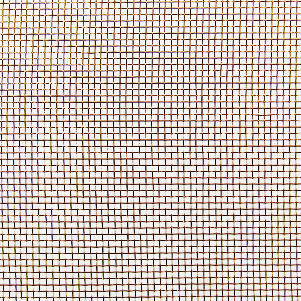 Copper woven wire mesh with 30 holes per linear inch