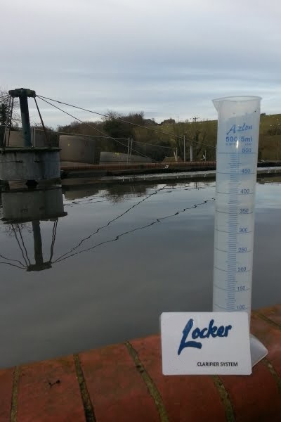 Testing water quality from a Locker Clarifier