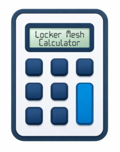 Locker's wire mesh calculator