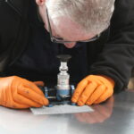 Thorough inspection of fine wire mesh for filtering