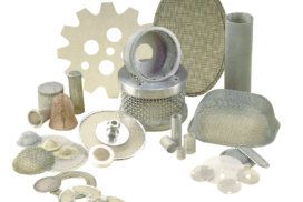 Wire mesh industrial filters, seives and pressed components