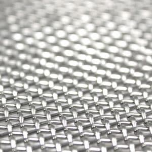 close up of stainless steel wire mesh